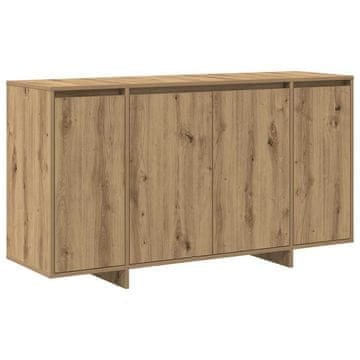 Vidaxl Strani šal Umetni hrast 135 x 41 x 75 cm Konstruiran les