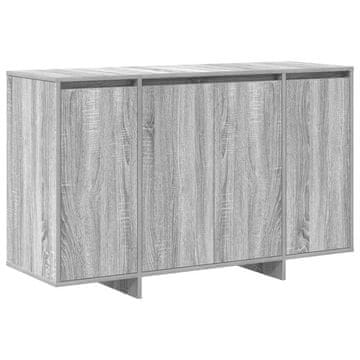 Vidaxl Strani šal Siva sonoma 120 x 41 x 75 cm Konstruiran les
