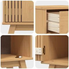 Vidaxl Komplet kopalniškega pohištva 2 pcs Rjava 114 x 43 x 73.5 cm