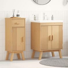 Vidaxl Komplet kopalniškega pohištva 2 pcs Rjava 114 x 43 x 73.5 cm