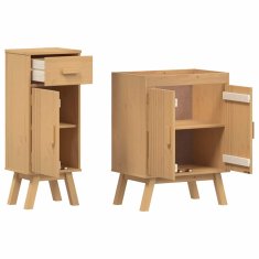 Vidaxl Komplet kopalniškega pohištva 2 pcs Rjava 114 x 43 x 73.5 cm