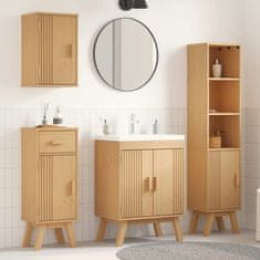 Vidaxl Komplet kopalniškega pohištva 4 pcs Rjava 114 x 43 x 73.5 cm