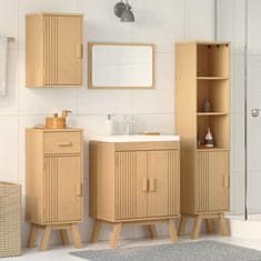 Vidaxl Komplet kopalniškega pohištva 4 pcs Rjava 114 x 43 x 73.5 cm