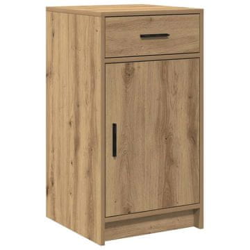 Vidaxl Strani šal Umetni hrast 40 x 40,5 x 75 cm Konstruiran les