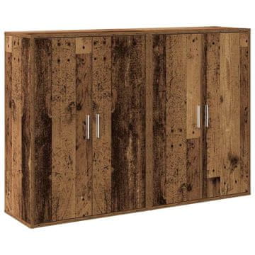 Vidaxl Strani šal 2 pcs Star les 60 x 31 x 84 cm Konstruiran les