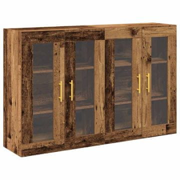 Vidaxl Omarice na steni 2 pcs Star les 69,5 x 34 x 90 cm