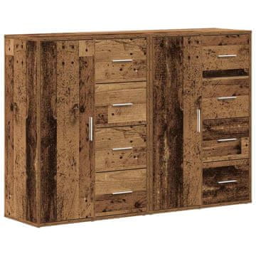 Vidaxl Strani šal 2 szt. Star les 60 x 31 x 84 cm Konstruiran les