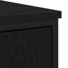 Vidaxl Komplet pohištva za kopalnico 2 pcs Črna 60 x 30 x 60 cm