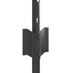 Vidaxl Ograjni stebri 22 pcs Siva 100 cm Jeklo