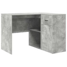 Vidaxl Kotniška miza Betonsko siva 102 x 50 x 75 cm Konstruiran les