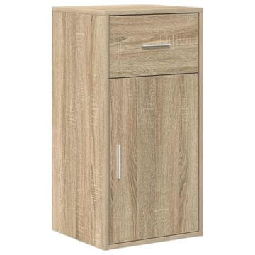 Vidaxl Strani šal s predalom Sonoma hrast 38 x 34 x 75 cm