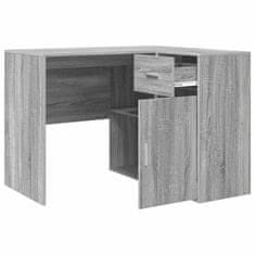 Vidaxl Kotniška miza Siva sonoma 102 x 50 x 75 cm Konstruiran les