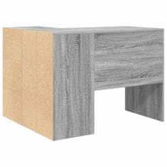 Vidaxl Kotniška miza Siva sonoma 102 x 50 x 75 cm Konstruiran les