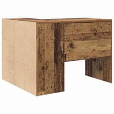 Vidaxl Kotniška miza z vrati Star les 102 x 50 x 75 cm Konstruiran les