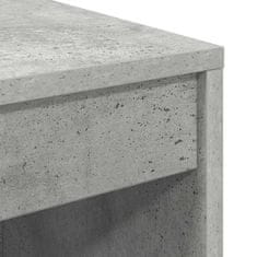 Vidaxl Miza Betonsko siva 70 x 40 x 76 cm Konstruiran les