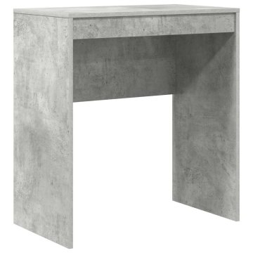 Vidaxl Miza Betonsko siva 70 x 40 x 76 cm Konstruiran les