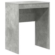 Vidaxl Miza Betonsko siva 60 x 40 x 76 cm Konstruiran les