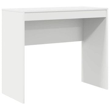 Vidaxl Miza Bela 90 x 40 x 76 cm Konstruiran les