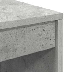 Vidaxl Miza Betonsko siva 100 x 40 x 76 cm Konstruiran les
