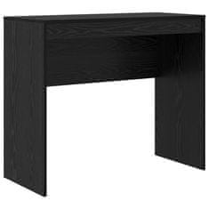 Vidaxl Miza Črni hrast 90 x 40 x 76 cm Konstruiran les
