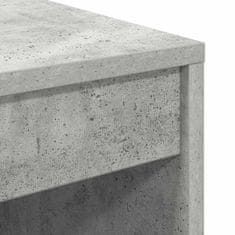 Vidaxl Miza Betonsko siva 60 x 50 x 76 cm Konstruiran les