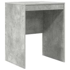 Vidaxl Miza Betonsko siva 60 x 50 x 76 cm Konstruiran les