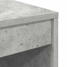 Vidaxl Miza Betonsko siva 70 x 50 x 76 cm Konstruiran les