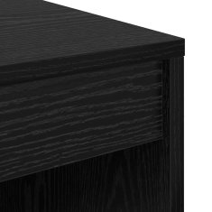 Vidaxl Miza Črni hrast 70 x 50 x 76 cm Konstruiran les
