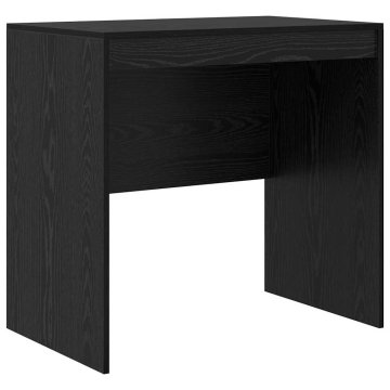 Vidaxl Miza Črni hrast 80 x 50 x 76 cm Konstruiran les