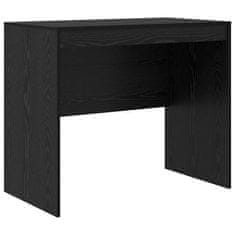 Vidaxl Miza Črni hrast 90 x 50 x 76 cm Konstruiran les