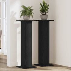 Vidaxl Stojalo za rastline 2 pcs Črna Orehovina 30 x 30 x 95 cm