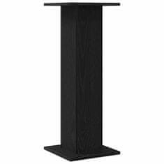 Vidaxl Stojalo za rastline 2 pcs Črni hrast 30 x 30 x 80 cm