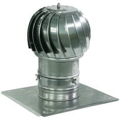 shumee Aluminijast dimniški pokrov, odvod zraka, premer 160 mm z dodatno strešno ploščo