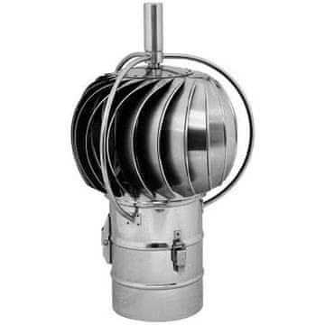 shumee 200 mm vrteča se dimniška kapa z zunanjim ležajem, vrtljiva iz nerjavečega jekla
