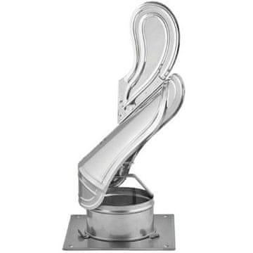 shumee 200 mm dimniški pokrov, dovodna cev, samonastavljiva dimniška cev iz nerjavečega jekla z dodatno strešno ploščo