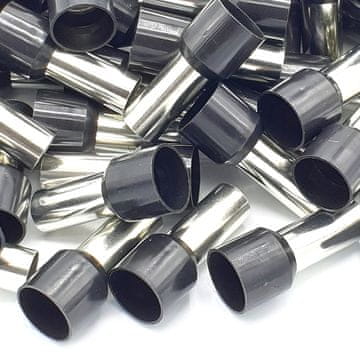 shumee 100 kosov izoliranih črnih enojnih kabelskih čevljev s premerom 25 mm²