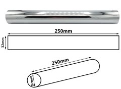 Tycner Ravna kromirana cev za sifon 32 mm, dolžina 250 mm