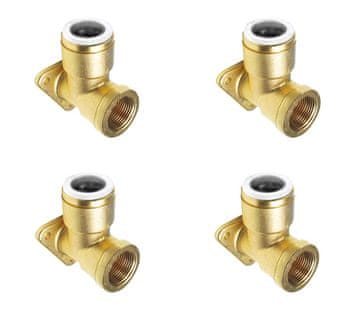 shumee John Guest Speedfit medeninasti stenski komolec 15x1/2"" GW - 4 kosi.