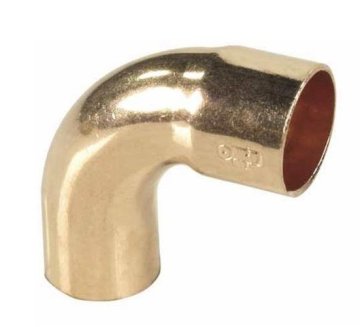 Conex Bakreno koleno 22 mm, 90 stopinj, z objemko/priključkom