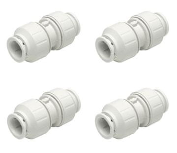 shumee John Guest Speedfit ravni konektor 15 mm - 4 kosi.