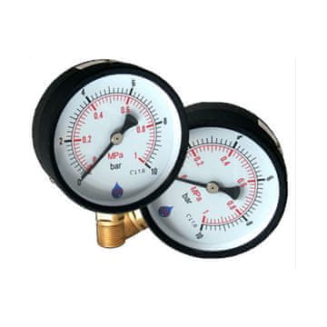 Manometer 25 barov, stranski vhod 1/4", merilna skala 63 mm