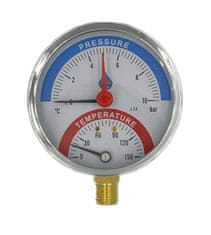 shumee Termomanometer 10 bar 120°C stranski vhod 1/2”