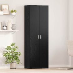 Vidaxl Predalnik Črni hrast 60 x 35 x 180 cm Konstruiran les