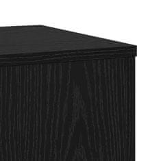 Vidaxl Stojalo za rastline 2 pcs Črni hrast 33 x 33 x 100 cm