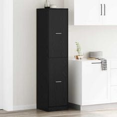 Vidaxl Apotekarska omarica Črni hrast 40 x 41 x 174.5 cm