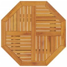 Vidaxl Komplet zunanjega pohištva 3 pcs Naravni les 70 x 70 x 75 cm