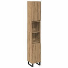 Vidaxl Komplet pohištva za kopalnico 3 pcs Rjava 30 x 30 x 180 cm