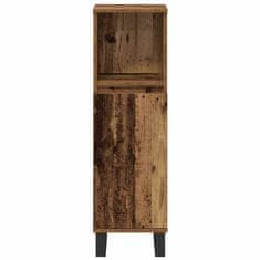 Vidaxl Komplet pohištva za kopalnico 3 pcs Rjava 30 x 30 x 180 cm