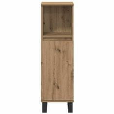 Vidaxl Komplet pohištva za kopalnico 3 pcs Rjava 30 x 30 x 180 cm