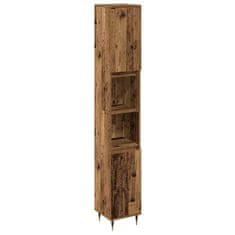 Vidaxl Komplet pohištva za kopalnico 3 pcs Star les 30 x 30 x 180 cm